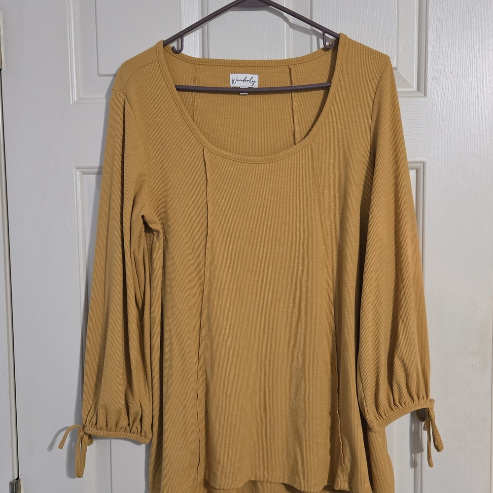 Mustard Yellow Women's Top